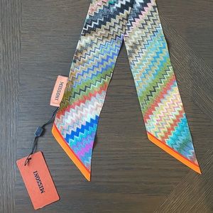 Missoni zig-zag silk twilly